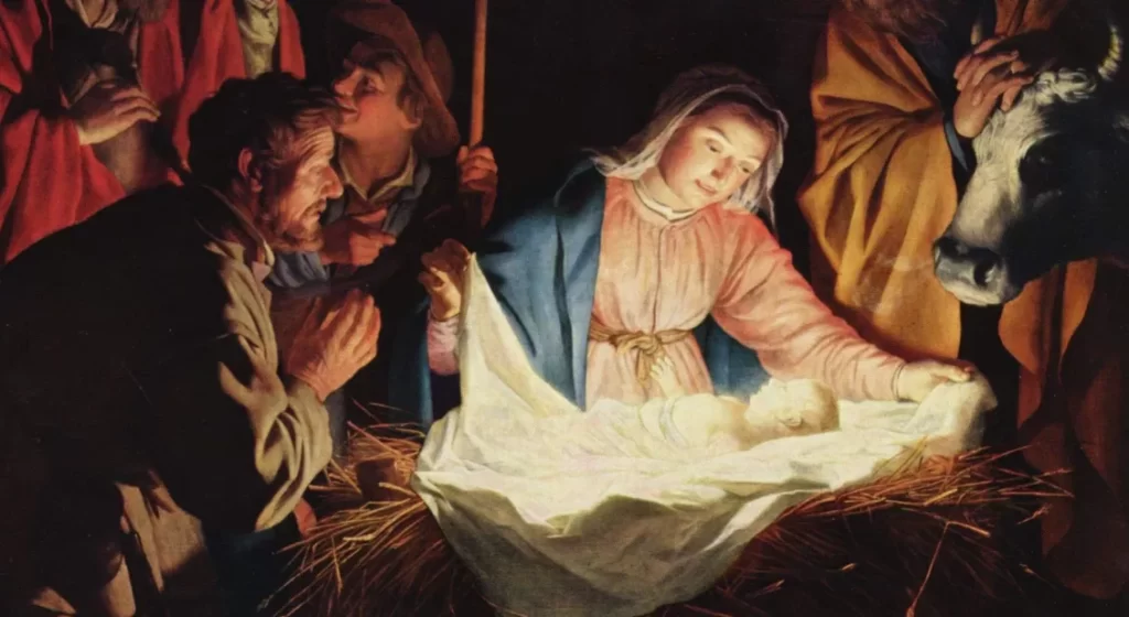 Sainte Mechtilde durant le temps de la Vigile de Noël