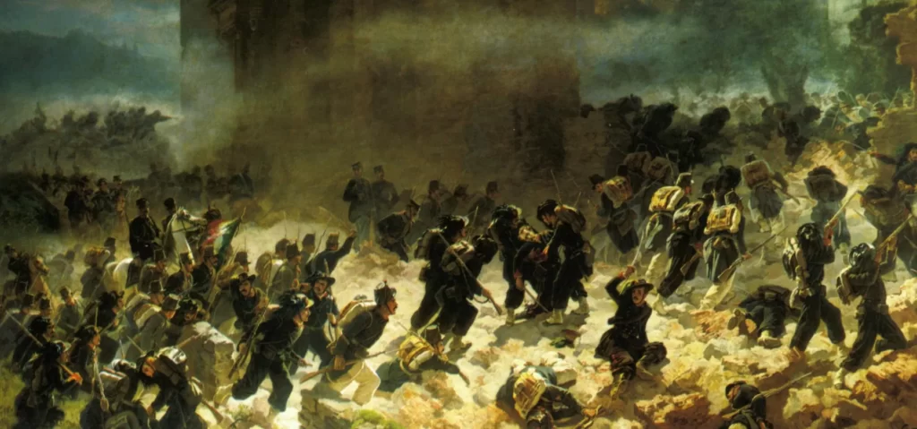 L&rsquo;invasion des États pontificaux par les troupes italiennes