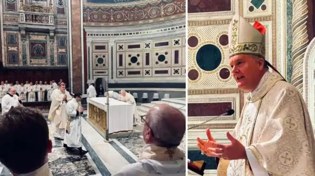 Un « évêque » anglican célèbre la Messe dans la Cathédrale du Pape