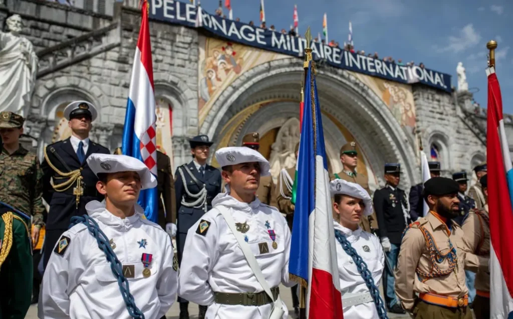 Un nombre record de militaires français ont été baptisés à Lourdes