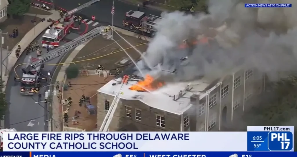 Incendie à l’école catholique Saint François d’Assise