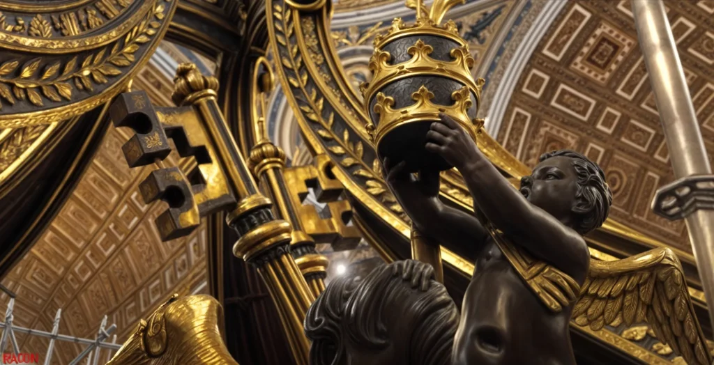 Le Baldacchino de Saint-Pierre restauré sera dévoilé le 27 octobre 2024