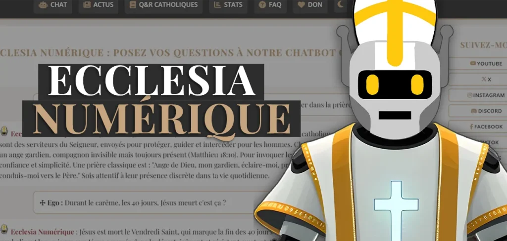 Découvrez EcclesiaNumerique.fr : Un Chatbot Catholique Gratuit pour Nourrir Votre Foi