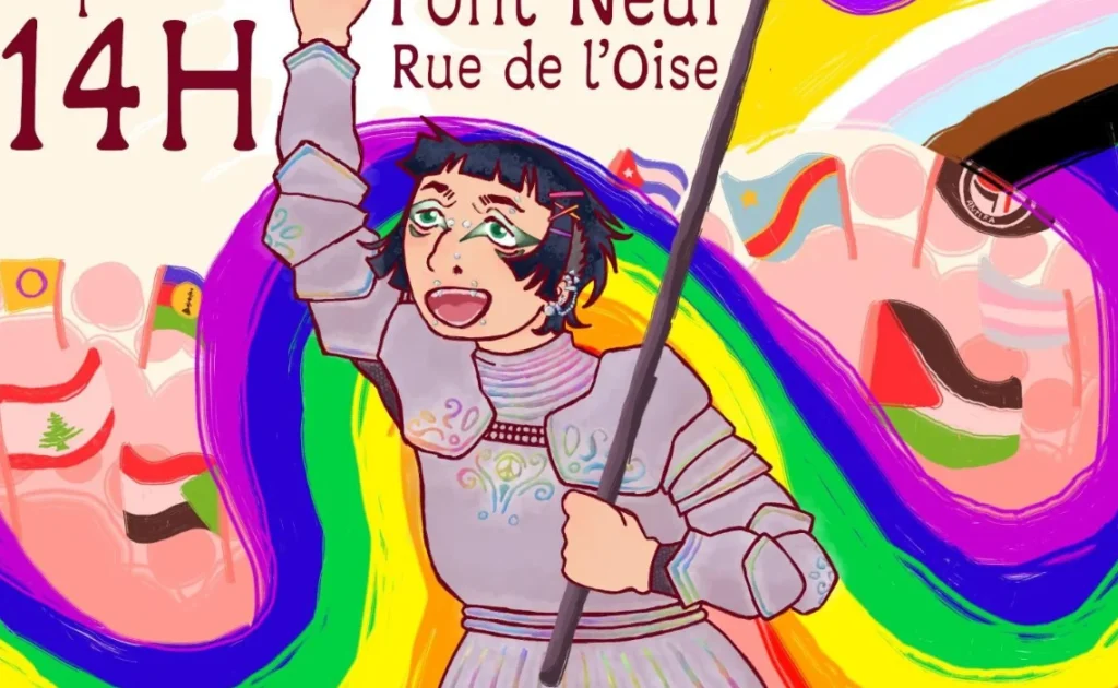 Compiègne : sainte Jeanne d&rsquo;Arc représentée sur l&rsquo;affiche de la « Marche des fiertés »