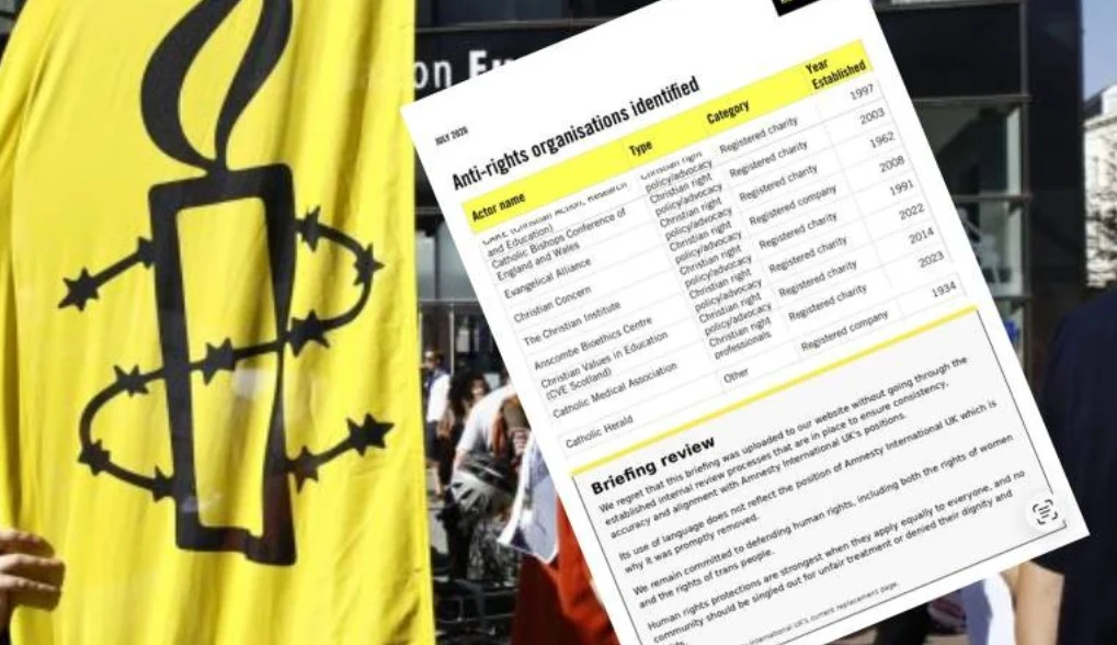 Tollé après une attaque d&rsquo;Amnesty contre l&rsquo;Église d&rsquo;Angleterre