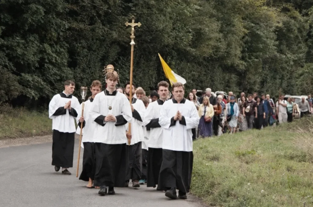 À Walsingham, la messe traditionnelle attire une affluence record de jeunes pèlerins