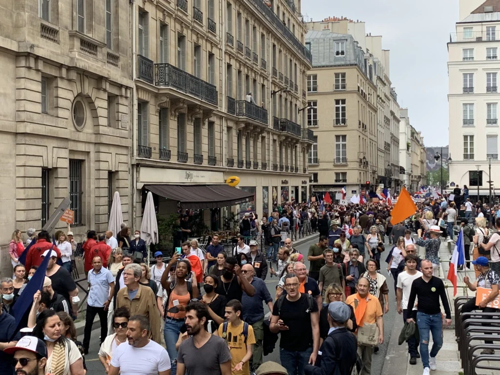 Les manifestations en France, contre le pass et la dictature sanitaire