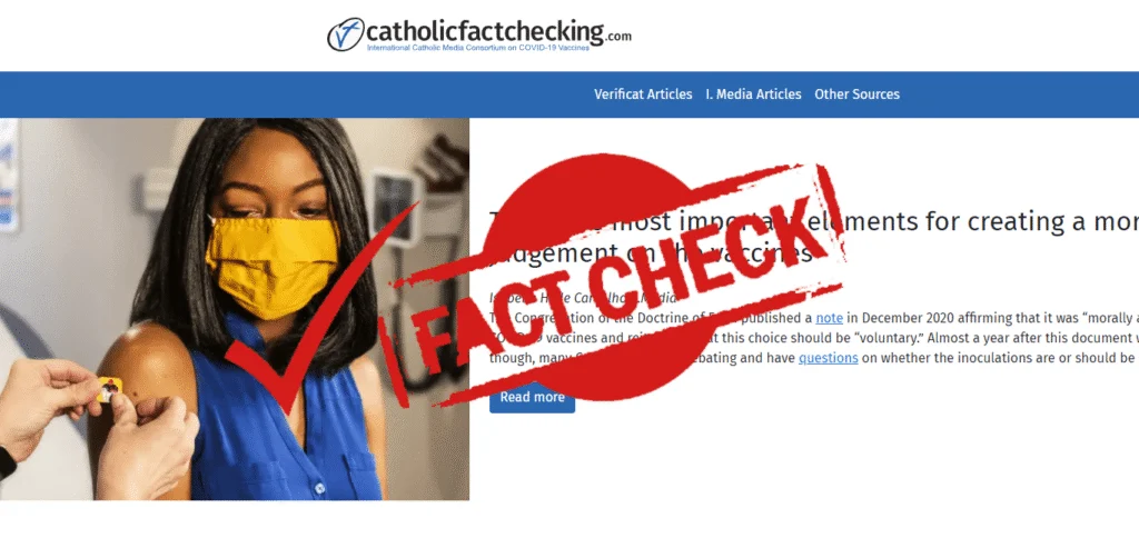 Catholic-factchecking, qui dirige ce nouveau site internet ?